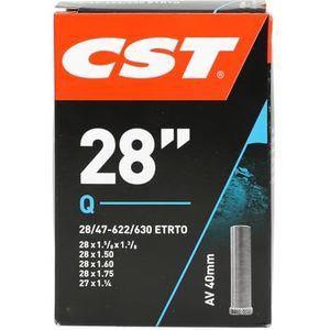 CST 071701 Fietsbinnenband, zwart, 28 x 1 1/8-1,75 inch, 28/47-622/635 AV40 mm