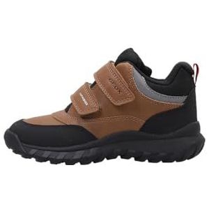 Geox Jongens Simbyos Boy B ABX Sneakers, Bruin, 38 EU