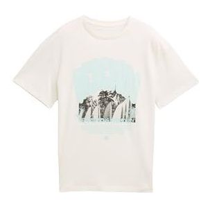 TOM TAILOR Jongens T-shirt, 12906 - Wool White, 128