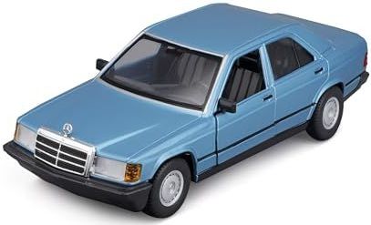 Bburago Mercedes 190E 1987, blau 1:24 Auto