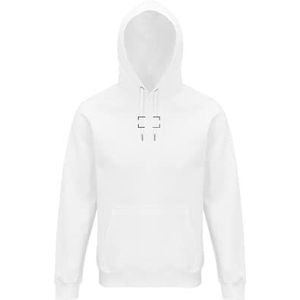 GIL Official Product No Logo Hoodie White Biologisch Cotton, L - OCS gecertificeerd