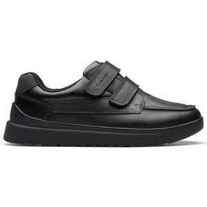 Clarks Premium Keelan Flare K Oxford Flat, zwart leer, 12.5 UK, Zwart leder, 12.5 UK