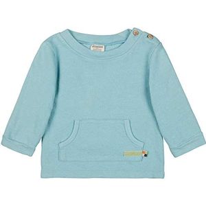 loud + proud Unisex baby sweatstructuurpatroon, Gots gecertificeerd sweatshirt, lagoon, 50/56 cm