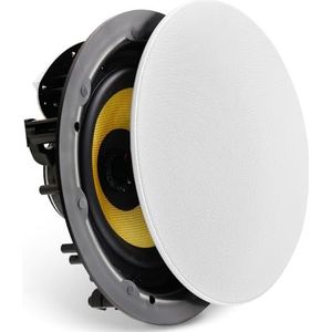 VEVOR 20 cm plafondluidspreker, 200 W, plafond- en wandinbouwluidsprekersysteem met 8 Ω impedantie 89 dB gevoeligheid, voor keuken, woonkamer, slaapkamer of overdekte veranda's