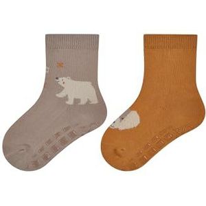 Sterntaler ABS sokken dubbelpak beer, zand, 25-26