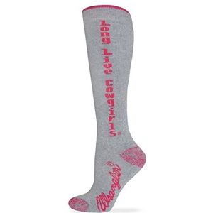 Wrangler Dames Long Live Cowgirls Boot Sokken 2 Paar Pack, Roze, Medium