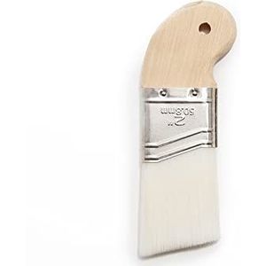 Zibra Palm Pro, Angled Paint Brush with Short Handle for Walls and Trim, 2-inch, Pro Grade for All Paints and Stains