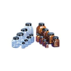 Kautex 2000073352 WH-container, PVC, veelhoekig, originele sluiting, transparant, 2000 ml (44-pack)