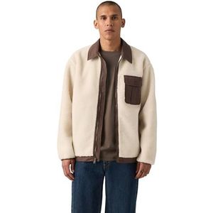 Levi's - Sherpa Jas - Ecru - Fleece - Heren - Tussenjas