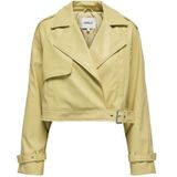 Only Dames Onlkira Faux Leather Jacket Otw, Dried Moss, M, Dried Moss, M