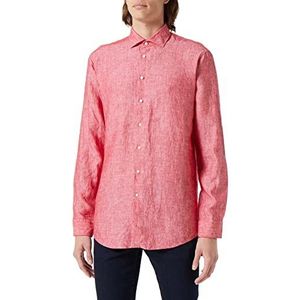 Seidensticker Men's Regular Fit shirt met lange mouwen, rood, 41, rood, 41