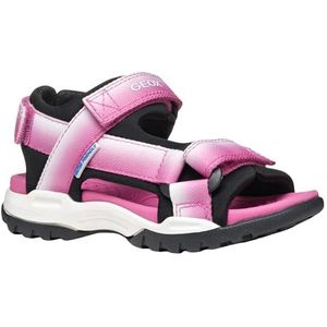 Geox - Borealis - Sandalen - Roze - Elastaan - Bedrukte Stof