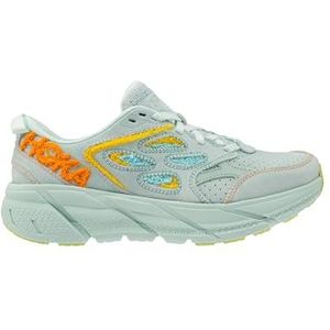 HOKA ONE ONE Clifton L Embroidery, wandelschoenen voor volwassenen, Blue Glass Radiant Geel, 44 2/3 EU