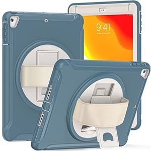 Beschermhoesje voor iPad mini 1/2/3 7,9 inch met standaard, polsband, gemakkelijk te dragen, beschermhoes voor tablets - korenbloem blauw