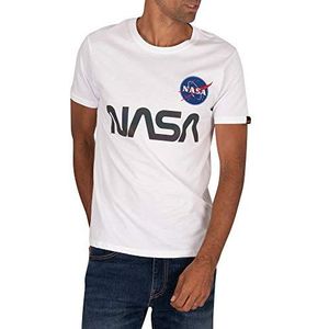 Alpha Industries NASA Regenboog Ref. T Shirt voor Mannen White