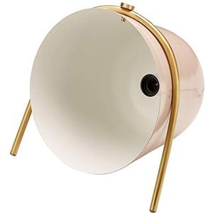 Homemania Staande lamp Belle, staande lamp, hal, roze, wit, goud van ijzer, messing, 29 x 31 x 35 cm, 1 x E14, 25 W