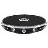 Meinl Percussion PA10ABS-BK-NH ABS Pandeiro met nappabont, 25,40 cm (10 inch) diameter, zwart