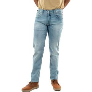 Replay Grover straight-fit herenjeans met comfort stretch, Lichtblauw 010, 36W / 34L