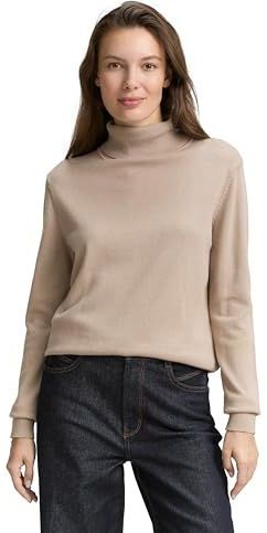 Tom Tailor - Coltrui - Effen - Regular Fit - Katoen- en Viscosemix