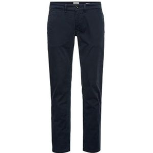 camel active Madison katoenen chino voor heren, blauw, 32W / 30L