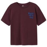 T-shirt - Regular Fit - Jersey - Korte Mouwen - Schuimprint en Rubberen Print