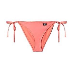 CALVIN KLEIN Dames STRING SIDE TIE String Side Tie, Roze (Dazzling Coral), L, Roze (Dazzling Coral), L