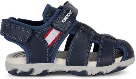 Geox Baby Jongens B Flaffee Boy Sandaal, Donkerblauw, 21 EU