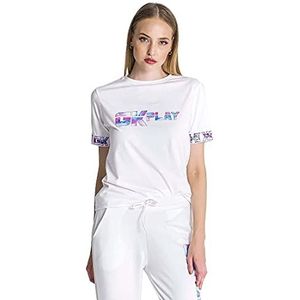 Gianni Kavanagh White Gk Play T-shirt voor dames, Regulable, L