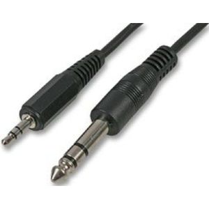 Pro Signaal PSG03424 3.5mm naar 6.35mm (1/4"") Stereo Jack Plug naar Plug Lead, 3m Zwart