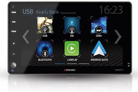 ZENEC Z-E3771 Multimediasysteem compatibel met FIAT Ducato en identieke modellen, camper autoradio met 9""/22,9 cm touchscreen, Wireless Android Auto/Apple CarPlay, DAB+, USB