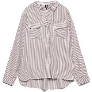 Vmbumpy Ls Glitter Shirt WVN Ga Noos, wit (snow white), XL