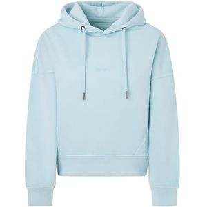 Pepe Jeans Dames Lynette Hoodie Hooded Sweatshirt, Blauw (Aqua Blue), M, Blauw (Aqua Blue), M