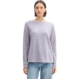 TOM TAILOR Sweatshirt voor dames, 33805 - Soft Lavender Melange, XXS