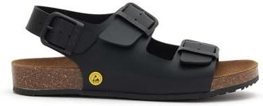 Scholl Cork Pro Sandalen, laag, uniseks, volwassenen, 35 EU, Zwart, 35 EU