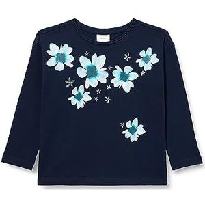 S.Oliver Gebloemde Longsleeve Donkerblauw