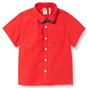 Koton Bowtie shirt met korte mouwen voor kinderen baby's, rood (420), 12/18 meses