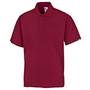 BP 1625-181 poloshirt van duurzaam gemengd weefsel bordeaux, maat 3XL
