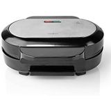 Nedis Hamburgermaker - 1000 W - 23.5 x 10.5 cm - Automatische temperatuurregeling - Kunststof / Metaal