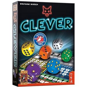 999 Games - Clever Dobbelspel - vanaf 8 jaar - Genomineerd voor speelgoed van het jaar 2019, de Nederlandse spellenprijs 2019 familie, - voor 1 tot 4 spelers - 999-CLE01, meerkleurig