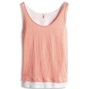 ESPRIT Dames Top dubbellaags, effen