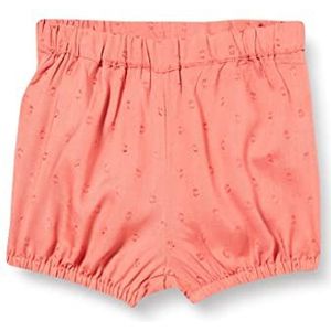 Noa Noa Meisjesbaby gestructureerde polka dot shorts, Apricot Brandy, 0 maanden