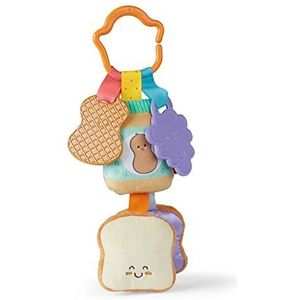 Melissa & Doug 30742 Multisensorieel Broodje meeneemspeeltje met ophangring Vroeg leren speelgoed voor peuters Leeftijd Baby rammelaar Hangspeelgoed voor baby's 1+ Cadeau voor baby jongen en meisje