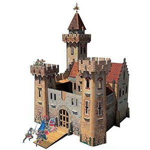 Umbum 207 26 x 45 x 24 cm Clever Papier Middeleeuwse Town Knight 's Castle 3D Puzzel