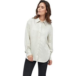 Minus Auguste Linnen Shirt | Beige Dames Tops | Lente Shirt Dames | Maat 14