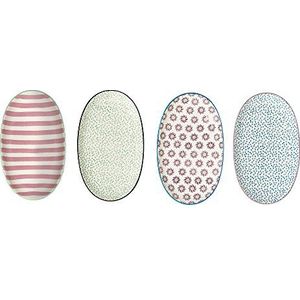 Bloomingville Tassen Patrizia, blau grün rosa, 3er Set bei Jannem