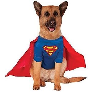 Officieel Rubie's DC Comic Superman kostuum voor honden, superhelden-cadeau, grote hondenmaat XXL, meerkleurig