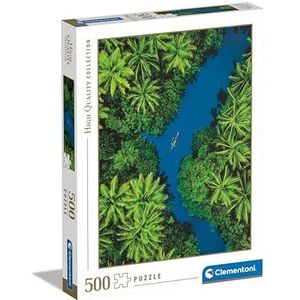 Clementoni Collection-tropische Aerial View-500 stuks-puzzel, verticaal, plezier voor volwassenen, Made in Italy, meerkleurig, 35520
