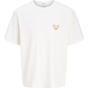 JACK & JONES Shirt  limoen / roestrood / wit