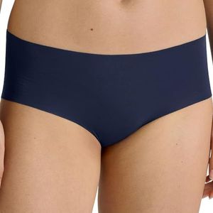 CALIDA Natural Skin Seamless-Panty voor dames, naadloos, zacht op de huid, temperatuurregulerend en sneldrogend, Peacoat Blue., 32-34
