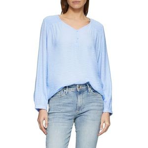 s.Oliver - Blouse - Lichtblauw - Wijde Blouse - Lange Mouw